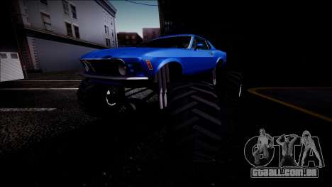 1970 Ford Mustang Boss Monster Truck para GTA San Andreas