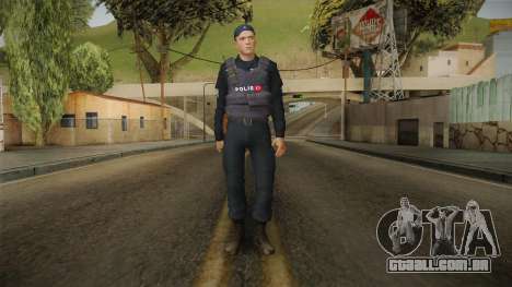 Turkish Police Officer with Kevlar Vest para GTA San Andreas