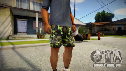 Camouflage shorts para GTA San Andreas