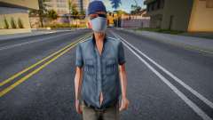 Dwmolc1 em uma máscara protetora para GTA San Andreas